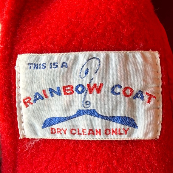 Vintage Classic Red Kids Peacoat 3 to 4 T size tag is worn out - Picture 2 of 16